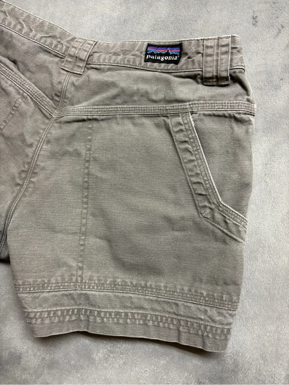 Patagonia Womens Shorts 8 Gray Organic Cotton Hiking Outdoor Utility Gorpcore - Picture 13 of 16